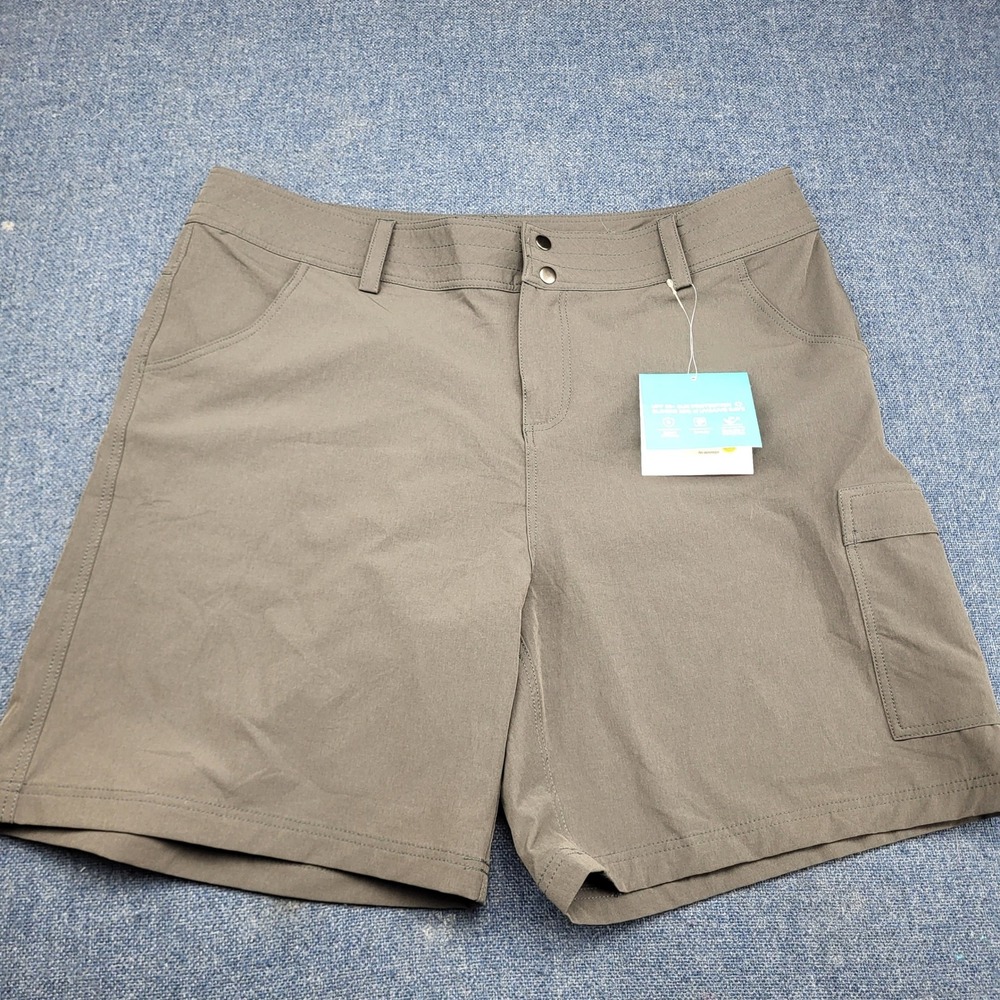 Willit Women UPF 50+ Hiking Cargo Shorts Gray Sz 10 Quick Dry Stretch NWT